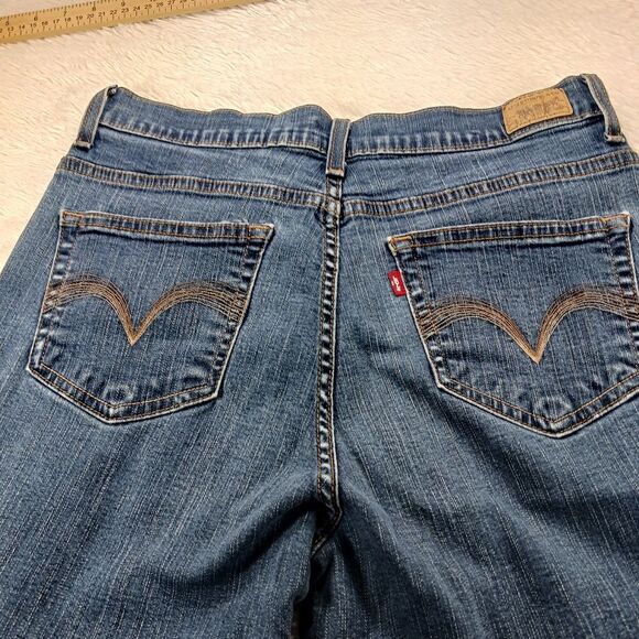 Levi's 512 High Rise/Tappered Leg 5 Pocket  " Mom" Denim Jeans Women's 14M. Blue - Picture 12 of 12